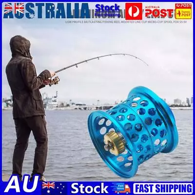Low Profile Casting Fishing Reel Modified Line Cup For DAIWA Steez (Blue) • $27.09