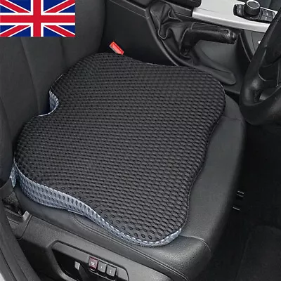 Universal Memory Foam Car Seat Cushion Driver Breathable Wedge Thicken Pad Mat • £14.98