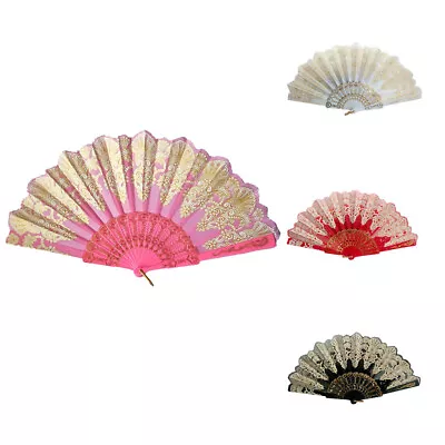 Hand Fan Vintage Folding Fan Plastic Fan Party Dance Fan For Wedding Dancing • $8.36