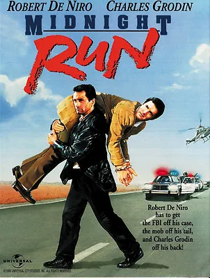 Midnight Run (1988) Robert De Niro Mafia Movie Poster Print  • $6.49