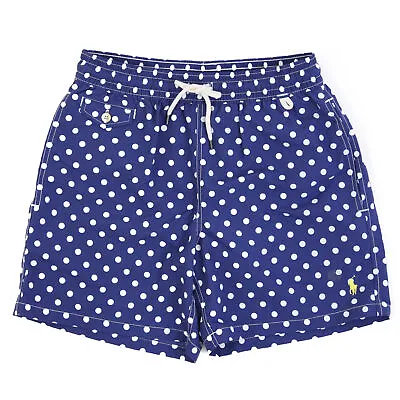 Polo Ralph Lauren Mens Swimsuit Swim Trunks Shorts Polka Dot Freshwater Blue • $49.99