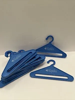 MAPLELEA 6.5” By 4”. Blue Doll Clothing Hangers. Set Of 12. • $14.58