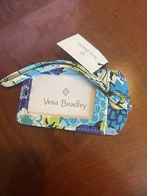 Vera Bradley LUGGAGE TAG Laminated Travel Suitcase ID Case Gift Card Holder  NEW • $12