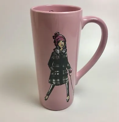 Simply Vera Vera Wang Mug Kohl's Store Promo Pink Coffee Cup Dog Walker Stylish • $10.56