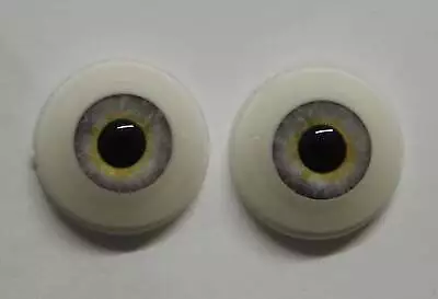 16mm Whispy Grey Acrylic Eyes Reborn Baby Doll Making Supplies • $8.60