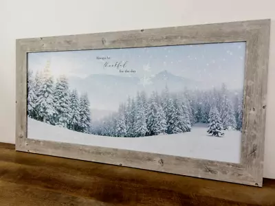 Large Winter Day Print In Frame -Always Be Thankful For The Day • $80.99