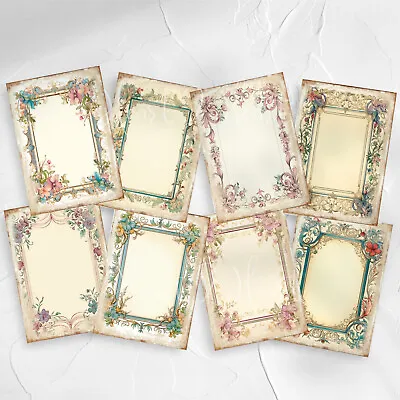 Flower Frame Card Toppers Cardmaking Scrapbooking Tags Craft • £2.80