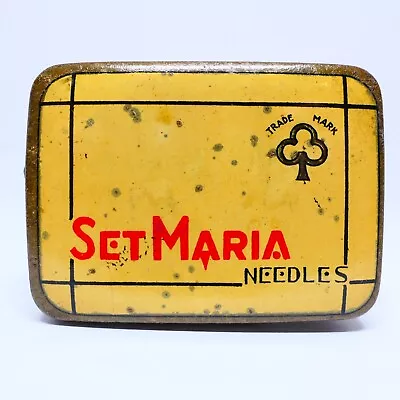 SET MARIA Gramophone Needle Tin (Grammophon Nadeldose Boîte à Aiguilles) • $35