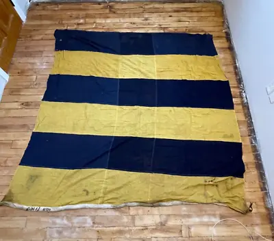 Lot 2 - Large 7' Vintage Nautical Signal Flag Maritime Navy Ship G & Q  4356 • $199