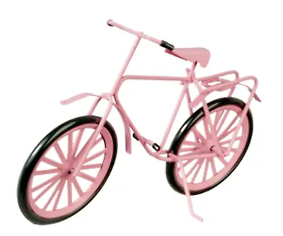 Dolls House Miniature 1:12th Scale Pink Bike Garden Accessory • £4.95