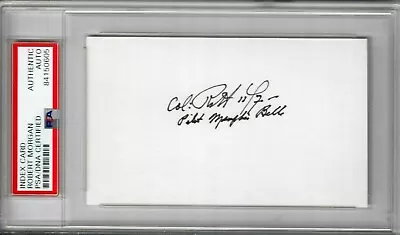 Robert Morgan Signed Index Card Psa Dna 84150605 (d) Wwii Memphis Belle Pilot • $99.95