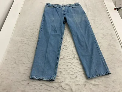 Eddie Bauer Jeans Mens W40 X L32 Classic Fit Straight Blue Light Wash Cotton • $4.50