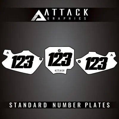 Attack Graphics Number Plate Backgrounds For Honda CR85R 2004 • $40.30