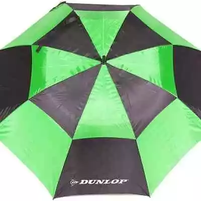 DUNLOP Double Canopy Folding Golf Umbrella - GREEN - 56-Inch - New - Free Ship • $20.99