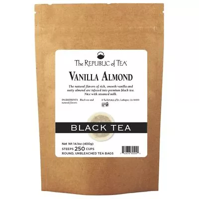 — Vanilla Almond Black Tea Bulk 250 Bulk Tea Bags Naturally Caffeinated • $66.70