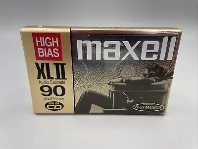 Maxell XLII 90 Minutes High Bias Blank Audio Cassette Tape Black Magnetite New • $4.94