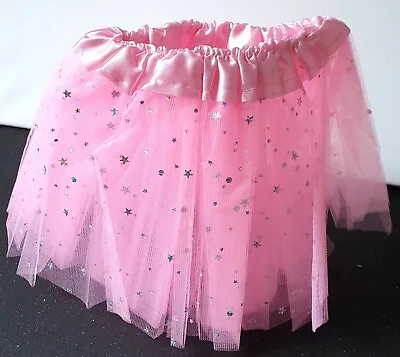 NEW Toddler Child Pink Star Triple Net Tutu Waist 10-20  Fancy Dress Dance UK • £5.99