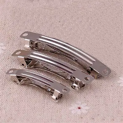 £6.18 • Buy 10/30x 39/51/58mm Blank Spring French Barrette Hair Clips DIY Craft Accessories