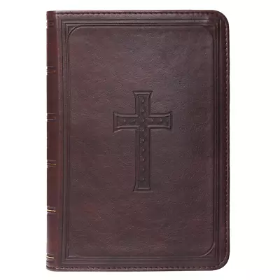 KJV Holy Bible Compact Large Print Faux Leather Red Letter Edition - Ribbon Mar • $41.36