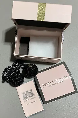 Rare Juicy Couture Black Jeweled MP3 Speaker In Original Box • $40