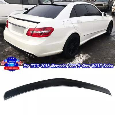 For 2010-16 Benz E-Class W212 E63 AMG Sedan AMG Style Trunk Spoiler Carbon Look • $78.01