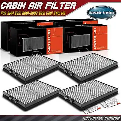 4Pcs Activated Carbon Cabin Air Filter For BMW 525i 2001-2003 528i 530i 540i M5 • $32.99