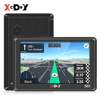 XGODY SAT NAV GPS Navigation UK & Europe Speed Cam 5 Inch 8GB For HGV LGV Lorry • £40.59