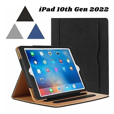 PU Leather TAN Smart Case Cover For Apple IPad 10th Generation 10.9  Inch 2022 • £10.99