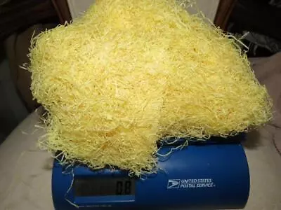 VTG EASTER BASKET GRASS RARE Yellow WAX PAPER .8 OZ FINE WAXED PUTZ VILLAGE • $39.99