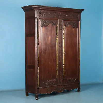 Antique 18th Century Carved French Oak Armoire • $5800