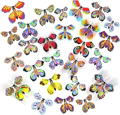 20 PIECES Butterfly Magic Flying Surprise Toy For Explosion Box Gift Fillers NEW • $15.75