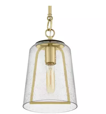 Home Decorators Collection Desmond 60-Watt 1-Light Brushed Gold Mini-Pendant • $48.74