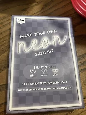 Make Your Own Neon Sign Kit 13 FT Battery Powered Light • £9.63