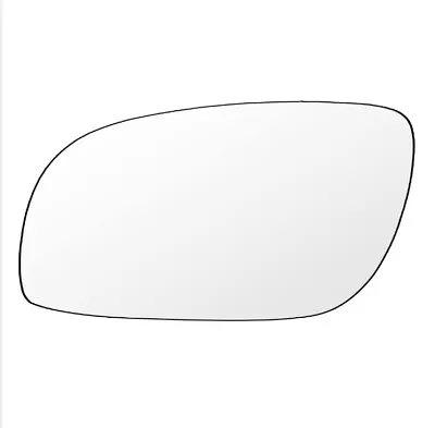 VW Touran Mk1 2003-2009 Wing Mirror Glass + Holder For Left Side Heated Convex  • $12.62