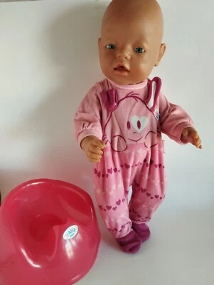 $30 • Buy Vintage 80's MAX ZAPF Creation Baby Born Vinyl Doll Drinks & Wets 16 