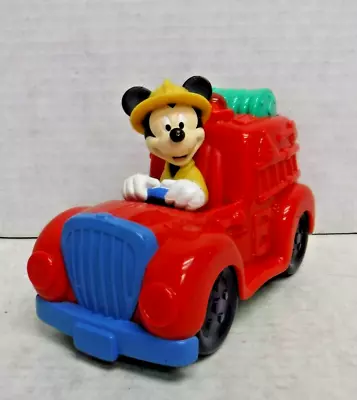 Firefighter Mickey Mouse Fire Truck Disney 6  Vehicle Untested 040424AST2 • $11.69