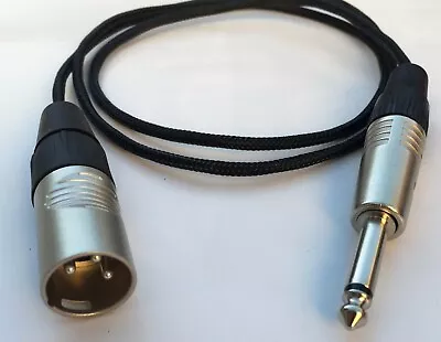 1'FT Mogami Neutrik XLR Male To Neutrik 1/4 Mono Pro Cable Microphone Audio Mic • $16.95