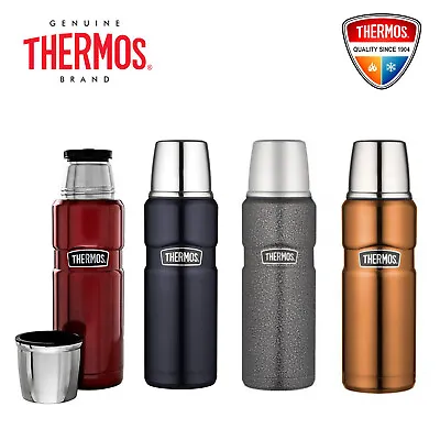 New THERMOS Stainless King Insulated Beverage Bottle Flask 470ml Free Post Save • $32.99