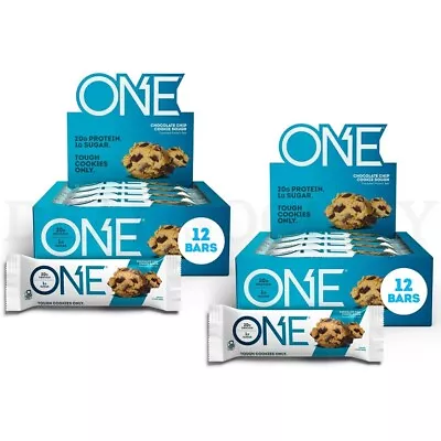 ONE Protein Bars Chocolate Chip Cookie Dough 12 Count Lot Of 2 • $29.99