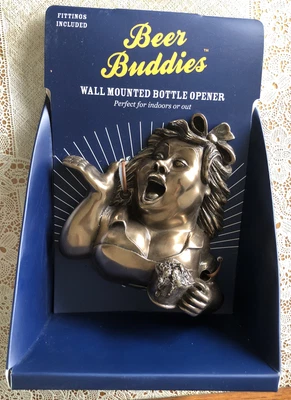 £2.99 • Buy BRAND NEW LARGE BEER BUDDIES WALL MOUNTED BOTTLE OPENER BETTY STOGS 13 X 16 Cm