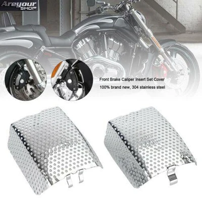 $30.39 • Buy Front Brake Caliper Insert Set Cover Fit Street Glide Touring V-Rod 42054-05 CHR