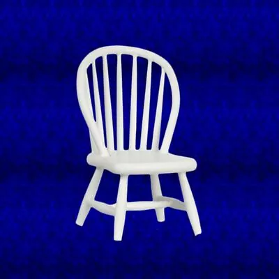 Dollhouse Miniature 1:12 Windsor Side Chair In White • $13.99