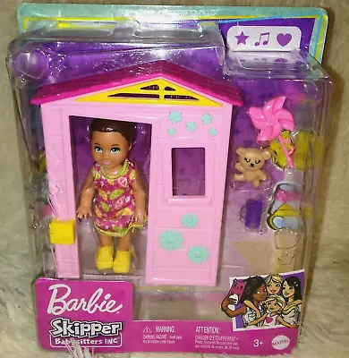 Barbie Skipper Babysitters Inc. Pink Playhouse Set With Small Toddler Doll • $11.75