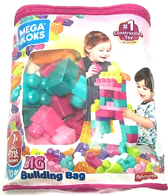 Mega Bloks Fisher Price Toddler Big Building Block Toys - With Carrying Bag • $13.99