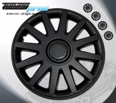 16  Inch Matte Black Hubcap Wheel Cover Rim Covers 4pc Style Code 610 16 Inches • $72.67