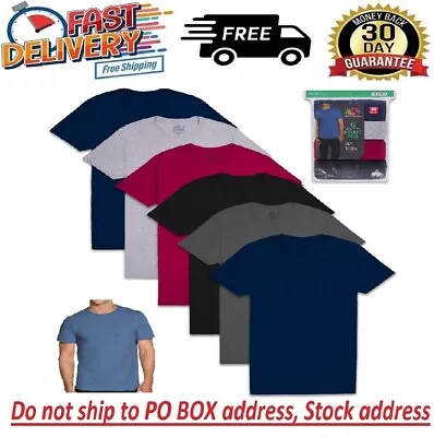 Fruit Of The Loom 6-Pack Pocket Tee Men's T-Shirt Soft And Breathable Assorted • $26.97