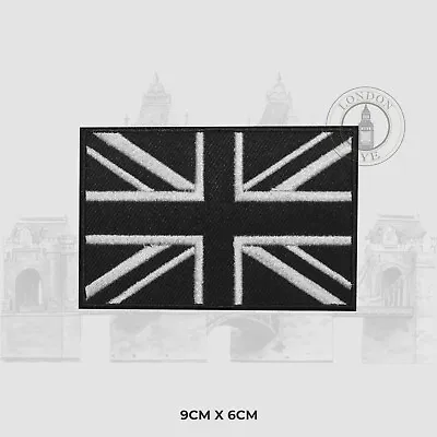 Union Black Jack Flag UK Sew On Embroidered Iron On Patch Badge For Clothes • £2.29
