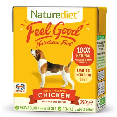 Naturediet - Feel Good Wet Dog Food Natural And Nutritionally Balanced Chicken • £18