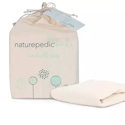 NWT $69 Naturepedic Breathable Mini Crib Mattress Cover   • $49