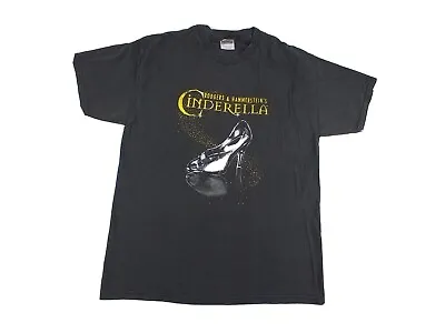 Vintage Cinderella Rodgers Hammersteins T Shirt Adult Large Black Fade Hanes Tee • $22
